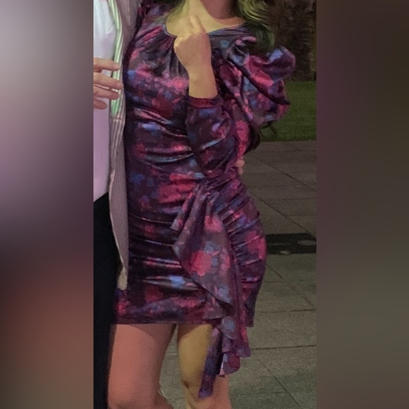 For Love And Lemons Floral BodyCon Dress Size Small - Picture 3 of 6